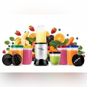 Magic Bullet Blender, Mixer & Mini-Food Processor In-One (15-Piece Set) Bin X